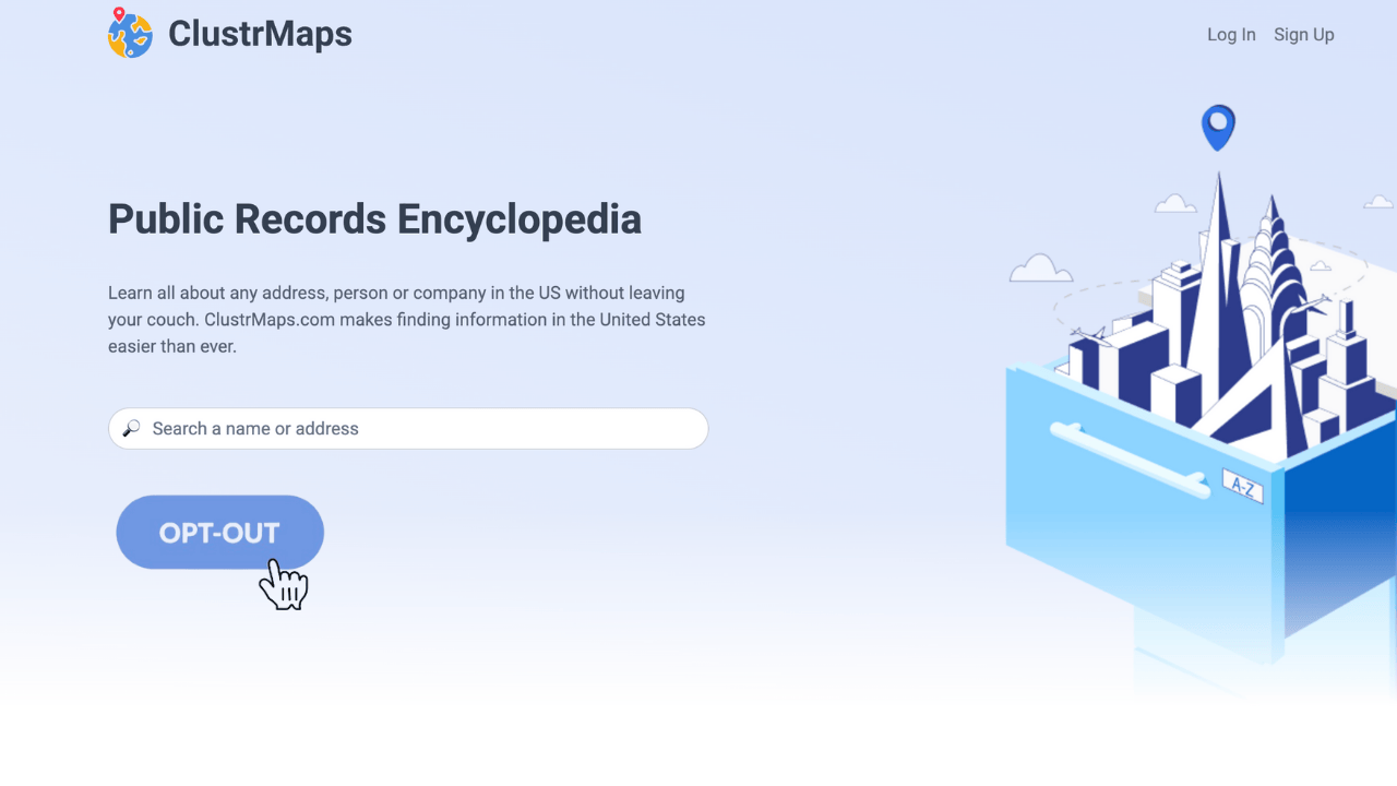 how to remove info from Clustrmaps